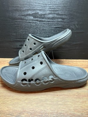 CROCS Slides Sandals BAYA Black Sandals Slip On size men 10 womans 12