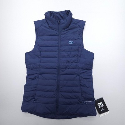 Outdoor Research Shadow Insulated Vest Womens Small Navy Light Hiking *Logo NWT