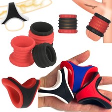 Silicone Ball Stretcher Dual Lock Ring Colourful Delay-Time Enhancer For Men