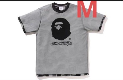 BATHING APE x COMME des GARÇONS OSAKA Black Camo Inside Tee Size M