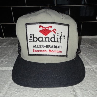 #ad #ad The Bandit Allen Bradley Bozeman Montana Men#x27;s Trucker Hat Mesh Back Adjustable $22.99