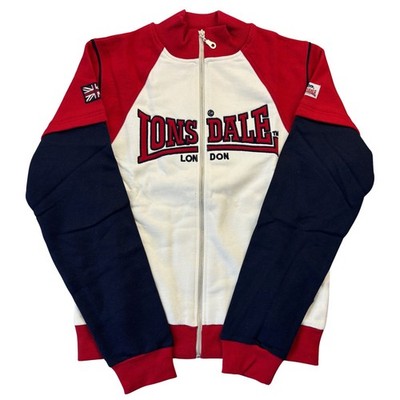 Lonsdale Damen Sweatjacke Rot | Creme 7000L