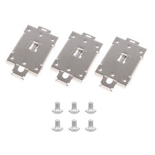 3 Pcs Single Phase SSR 35mm DIN Rail Fixed Relay Clip Clamp for w./