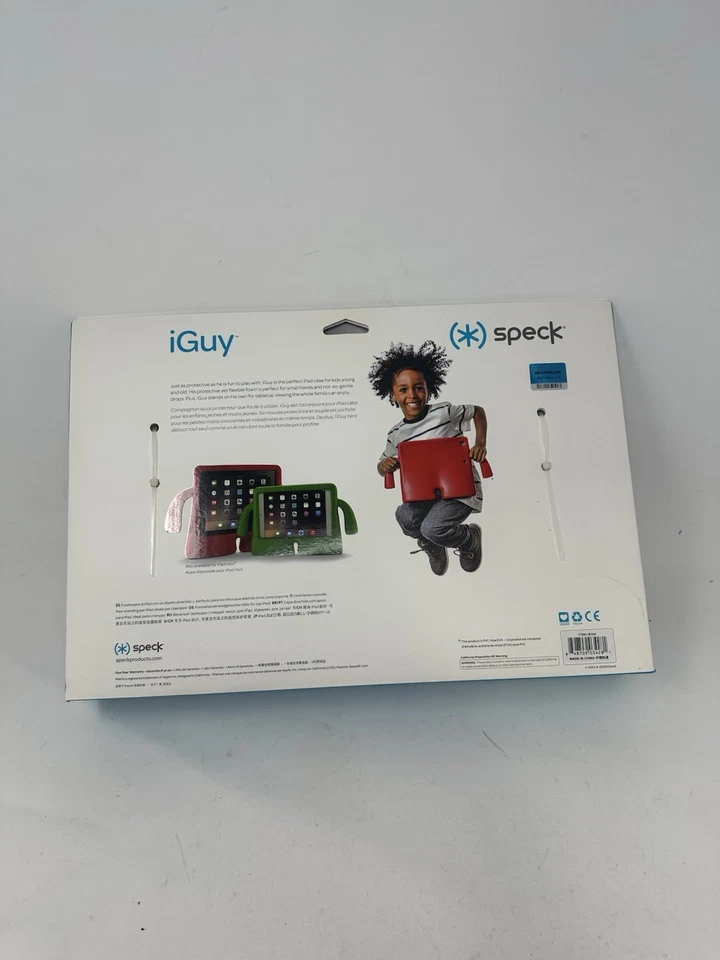 Speck iGuy Cover For ALL Apple iPad 9.7 In Kids RED Flexible Foam Case NEW - Image 2 of 2