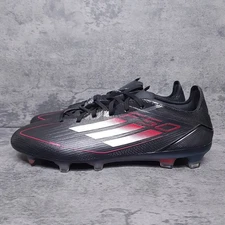 ADIDAS F50 Pro FG  Soccer Cleats Mens 10 Stealth Victory Pack Black Red Bred