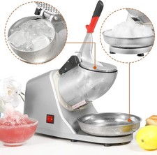 Ice Shaver Snow Cone Maker Machine Electric 143 lbs/hr Shaved Ice Crusher Sliver