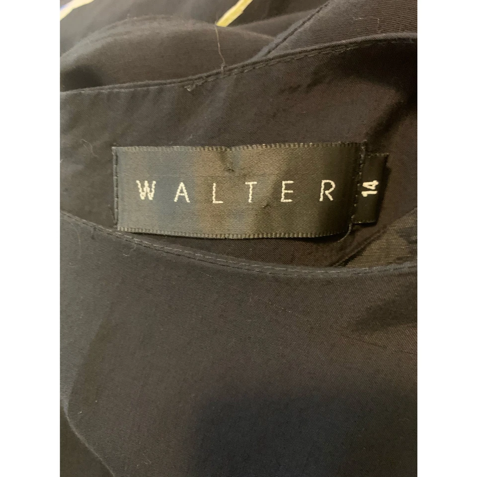 Walter Mini Vestido Floral Negro Manga Corta Talla 14 Foto 3 de 4