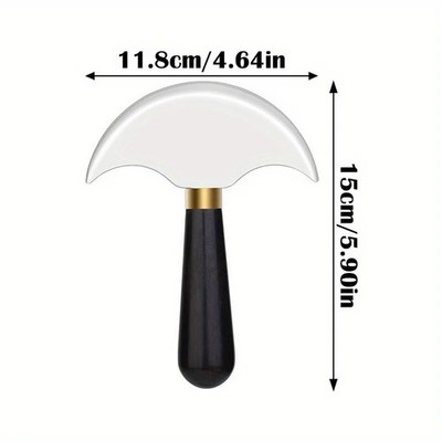 Leather Cutting Tool with Wooden Handle   Durable & Precision Blade