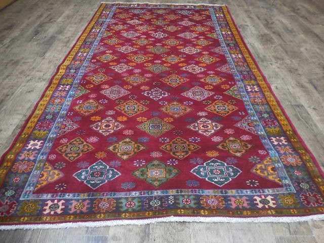 Anatolian Vintage Turkish Rug HandMade Turkish Tribal Geometric Rug 5x9 Ft