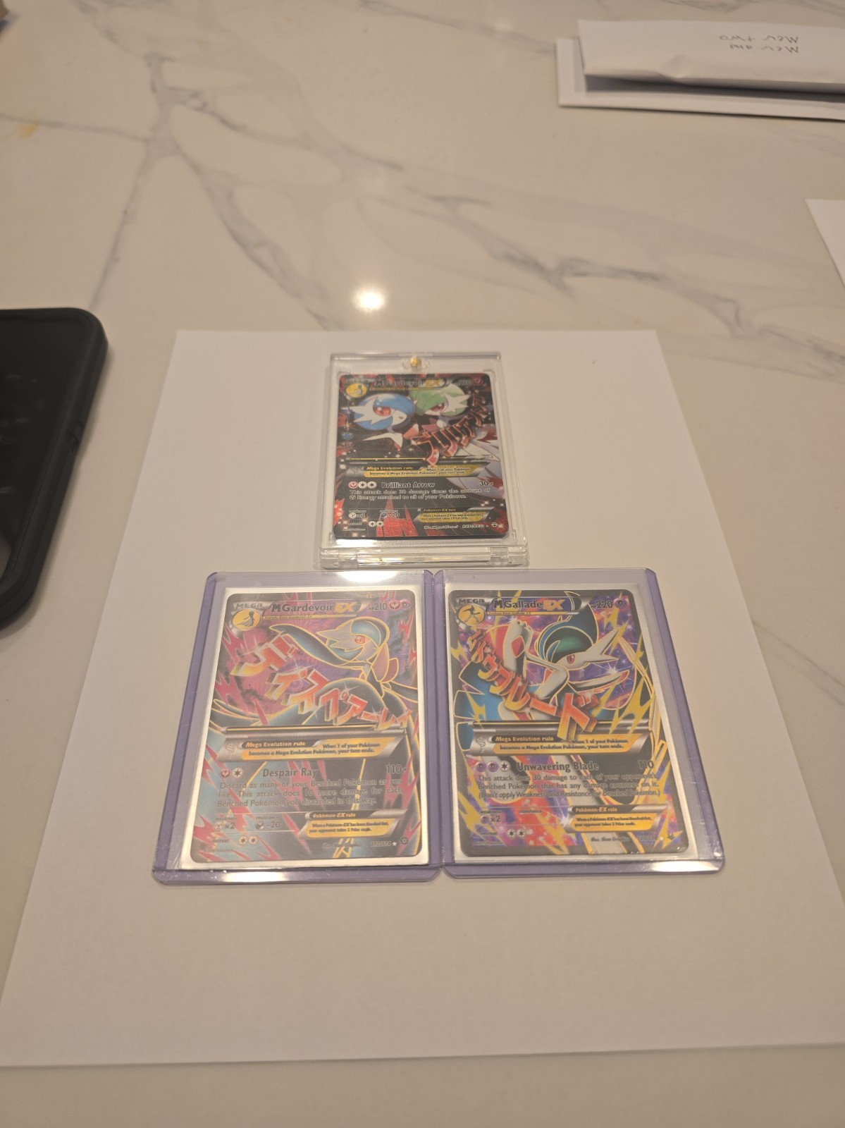 Pokémon Mega Gardevoir's EX, and Mega Gallade Ex Lot