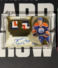 2022-23 UD The Cup Connor McDavid Honorable Numbers Dual Patch Auto  /15