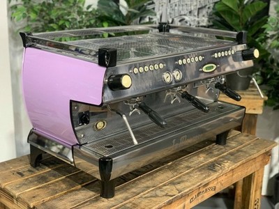 LA MARZOCCO GB5 3 GROUP CUSTOM VIOLET ESPRESSO COFFEE MACHINE COMMERCIAL CAFE