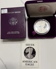 1987 S 1 oz PROOF .999 Silver American Eagle w/OGP & COA
