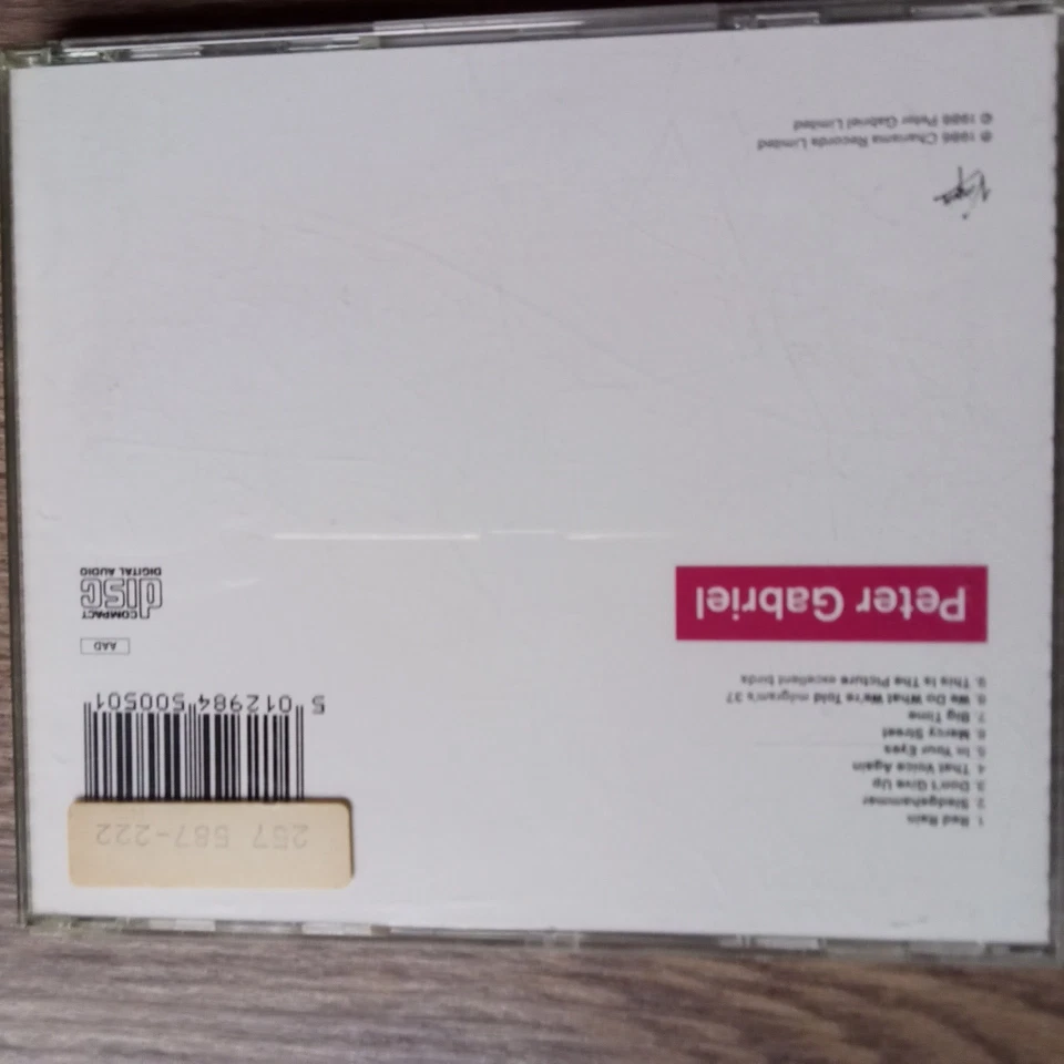 Peter Gabriel - So - Picture CD 1986 - Bild 2 von 2