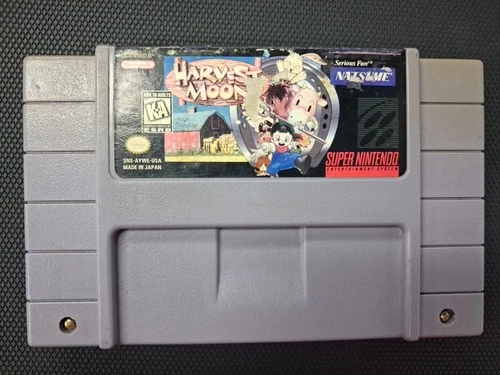 Harvest Moon Super Nintendo (SNES) Authentic, Tested, Cartridge Only