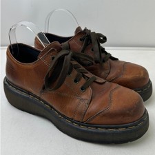 Vintage Dr. Martens 8651 Brown Leather Chunky Oxfords Men's Sz 9