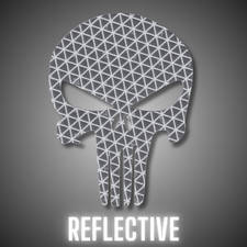 Punisher Skull Reflective Stickers Reflector Decals For Cars Bikes Helmets Punisher Skull Reflective Stickers Reflector Decals For Cars Bikes Helmets