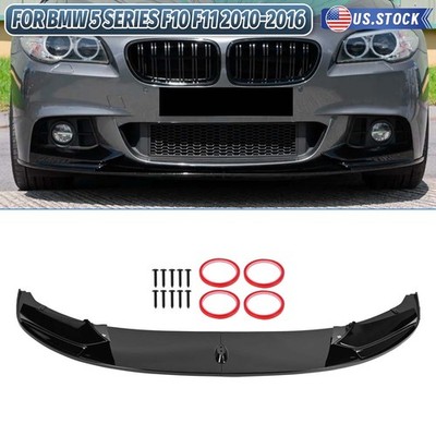 For BMW 5 Series F10 F11 2011-16 Front Lower Bumper Lip Spoiler Splitter Glossy