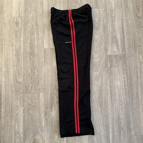 VTG 90s Golds Gym Black Red Track Pants Made in USA Workout Training Size M - Picture 5 of 10
