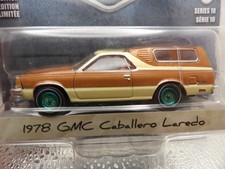 GREEN MACHINE  1978 GMC CABALLERO LAREDO   GREENLIGHT BLUE COLLAR EDITION   1:64