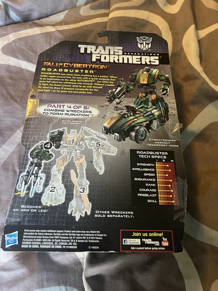 TRANSFORMERS Generations Fall Of Cybertron FOC Deluxe Class Roadbuster NISB. Foto 2 de 2