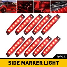 10X Smoked LED Long Marker Lights Side Truck Clearance Lights Trailer Waterproof
