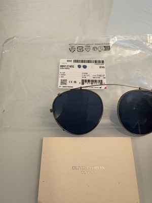 OLIVER PEOPLES TAKUMI TK-1 CLIP ON in Pewter/ Blue MSRP$277 clip