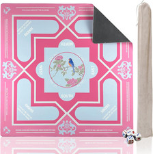 Mahjong Mat 31 * 31 Inch Non-Slip Noise 31.5 X X 0.08 Inches, Pink