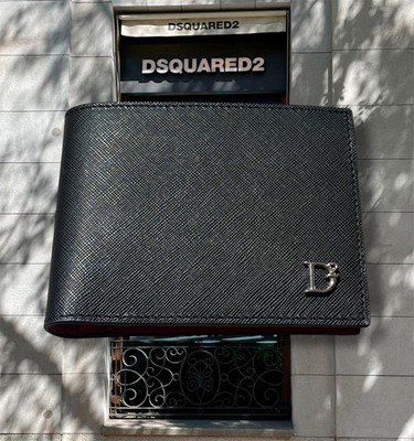 Dsquared2 Saffiano Leather Bifold Wallet