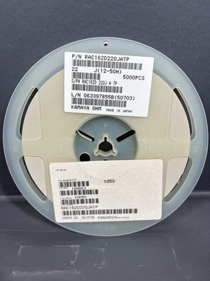 2500x 220 Ohm Resistor Network Array SMD Kamaya RAC162 5% SMT
