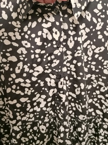 New Look Maternity Animal Print Dress Size 16 With 1/4 Buttons On Front - Picture 4 of 8