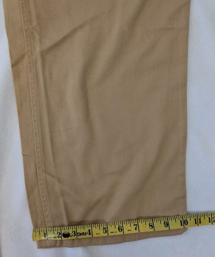 Woman Within 20W Tan Jeans Five Pocket Cotton Light Brown Cuff 10.5" Across NWOT - Picture 9 of 12