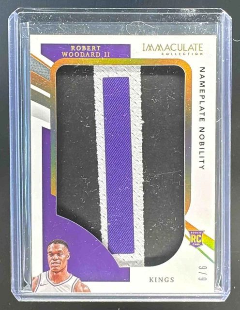 Robert Woodard II 2020 Panini Immaculate Jumbo Patches Nameplate Nobility RC /9