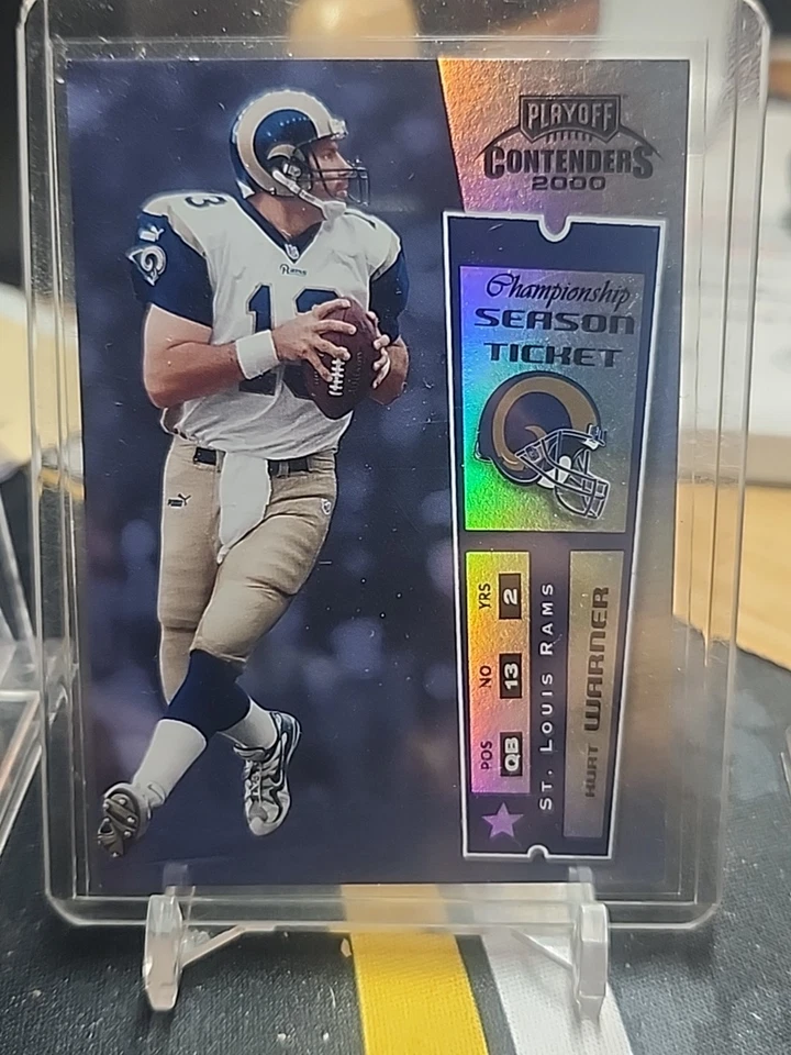 2000 PLAYOFF CONTENDERS KURT WARNER CHAMPIONSHIP TICKET 13/100 1 OF 1 - Image 2 of 3