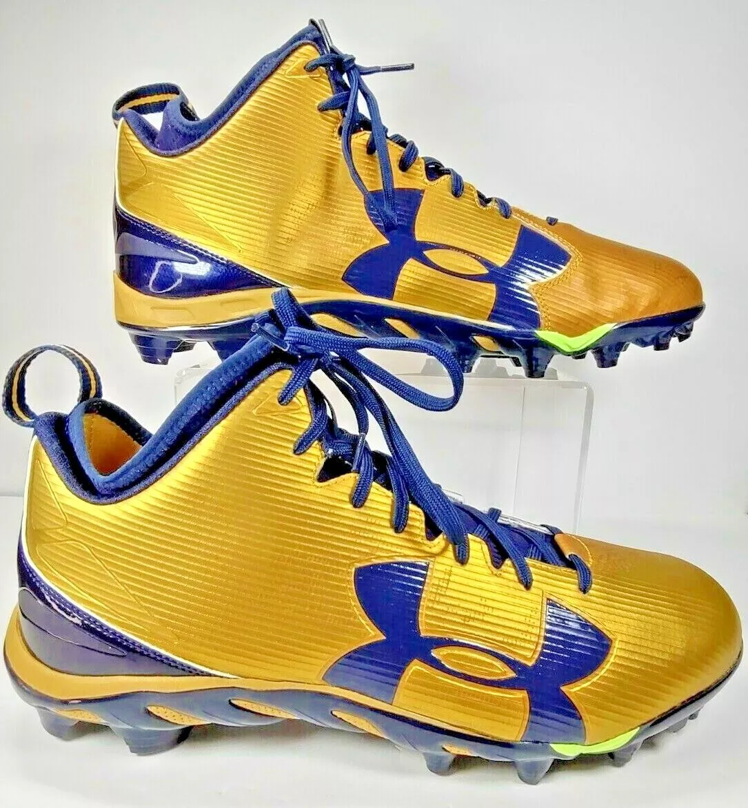 Blue and gold under on sale armour cleats