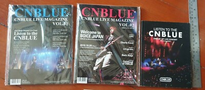 CNBLUE LIVE MAGAZINE Vol.01-02 with DVD and Photo Book 1 Live