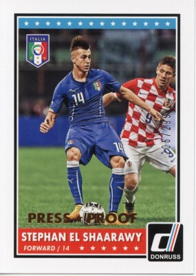 PANINI DONRUSS SOCCER 2015 STEPHAN EL SHAARAWY ITALIA ITALY 206/299 NEW MINT