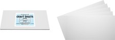White Flex Plasticard Polystyrene Craft Sheets - 6"x12" - .060" thick - 5 Pack