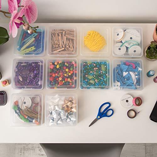 USA 10 Pack Small Plastic Hobby Art Craft Supply Small Case - 10 Pack - Bild 2 von 6