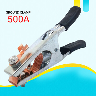 Welding Ground Clamp 500A Electroplated Copper Earth Clip Manual Welder