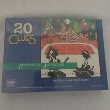 Whitehall 20 Clues HISTORICAL AMERICANS An Educational Card Game 1990 Vtg NEW