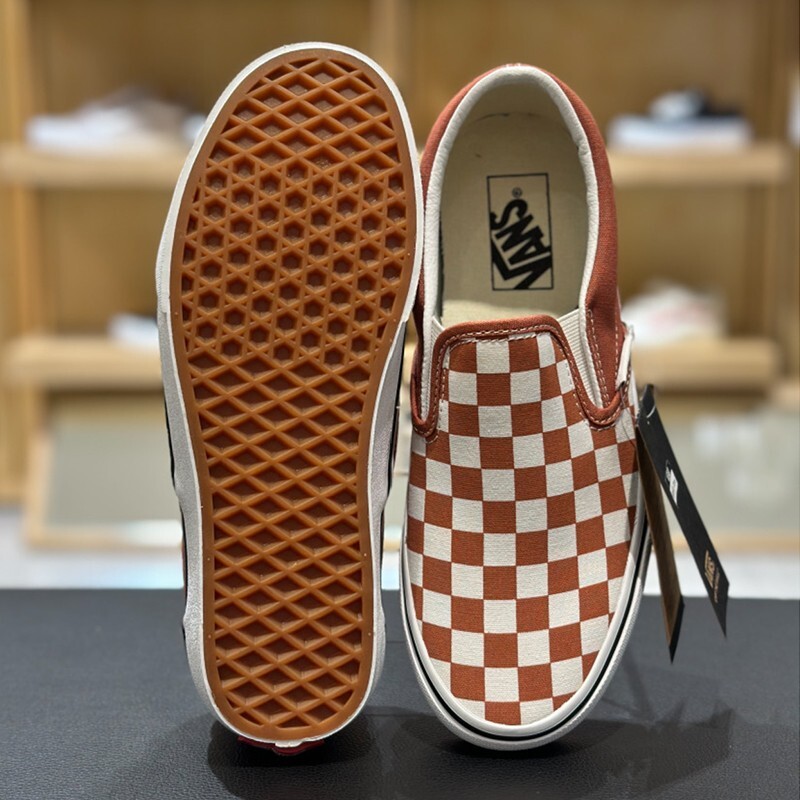 ☆VANS☆ Classic slip-on color tiered checkerboard auburn VN Vans Classic Slip-On Color Theory Checkerboard VN000D03C9J
