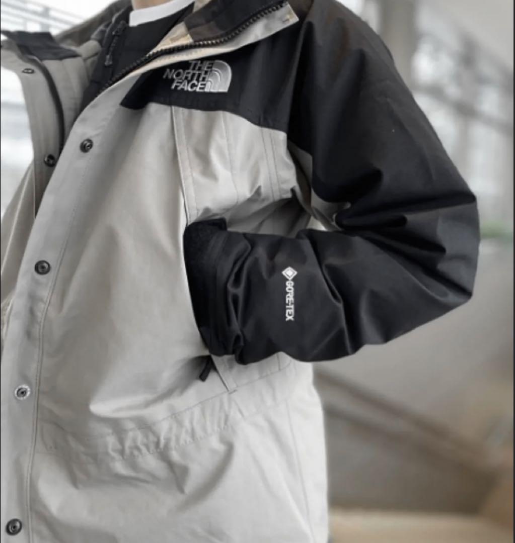 The North Face Men's Mountain Jacket White Gore-Tex Used The North Face Men's Mountain Jacket White Gore-Tex Used