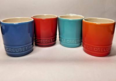 Le Creuset Set of 4 Signature Petite Tasse Multicolor Tasting Cups 2 oz NWT