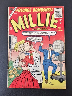 MILLIE THE MODEL #64 ATLAS COMICS DAN DECARLO COVER/ART