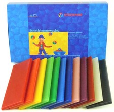 Stockmar 100 Pure Modeling Beeswax 12 Color Sheets Hygenic Safe for Kids 628504