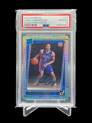 2021-22 Panini Donruss Cade Cunningham Signature Choice RATED 