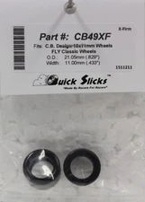 QuickSlicks CB49XF Silicone Tires for FLY 15x11mm Classic Wheel 1/32 Slot Part