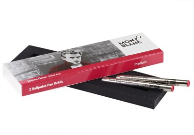 Montblanc  Mine Ballpoint  Pen   Refills  2 Stück  Medium Rebel Red  Neu