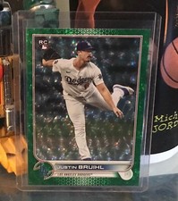 Green Foil Mojo Justin Bruihl 💫RC  💫304/499 #658 Topps 2022 Series 2💎HANDS!!